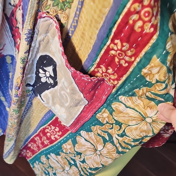 OOAK GRATEFUL DEAD KANTHA KIMONO SM-2X - Picture 7 of 10